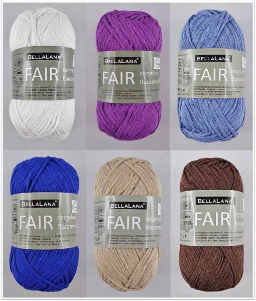 BellaLana Fair recycled Baumwolle, 50g Green Line