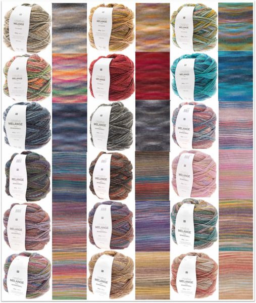Rico Creative Melange Aran Wonderball, 200g Farbverlaufsgarn